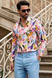 Barabas Wholesale Long Sleeve Floral Lily Men's Button Down Dress Shirts 2SA04 Multi