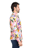 Barabas Wholesale Long Sleeve Floral Lily Men's Button Down Dress Shirts 2SA04 Multi