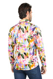 Barabas Wholesale Long Sleeve Floral Lily Men's Button Down Dress Shirts 2SA04 Multi
