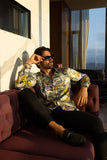 Barabas Wholesale Men's Casual Button Down Gentlemen Yellow Rose Long Sleeve Shirts 2SA09 Gold