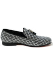 Barabas Wholesale Men's Sequin Design Tassel Slip On Loafer Shoes 2SH3099 Silver
