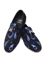Barabas Wholesale Men's Paisley Design Tassel Slip On Loafer Shoes 2SH3101