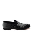 Barabas Wholesale Men's Medusa Rhinestone Jewels Slip On Dress Shoes 2SHR12 Silver