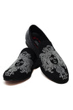 Barabas Wholesale Men's Medusa Rhinestone Jewels Slip On Dress Shoes 2SHR12 Black