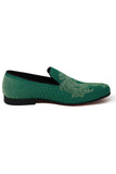Barabas Wholesale Men's Medusa Rhinestone Jewels Slip On Dress Shoes 2SHR12 Green