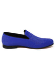 Barabas Wholesale Men's Medusa Rhinestone Jewels Slip On Dress Shoes 2SHR12 Royal