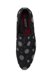 Barabas Wholesale Men's Circular Rhinestone Jewels Slip On Dress Shoes 2SHR4 Black