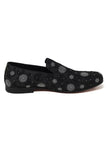 Barabas Wholesale Men's Circular Rhinestone Jewels Slip On Dress Shoes 2SHR4 Black