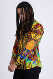 Barabas Wholesale Men's Medusa Floral Baroque Butterfly Greek Shirt 2SP223 Yellow