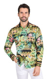 Barabas Wholesale Men's Floral Printed Casual Cotton Long Sleeve Shirts 2SP39
