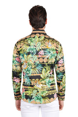 Barabas Wholesale Men's Floral Printed Casual Cotton Long Sleeve Shirts 2SP39