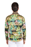 Barabas Wholesale Men's Floral Printed Casual Cotton Long Sleeve Shirts 2SP39