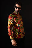 Barabas Wholesale Men's Rhinestone Tiger Floral Butterfly Luxury Shirt 2SPR224 Multi
