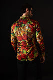 Barabas Wholesale Men's Rhinestone Tiger Floral Butterfly Luxury Shirt 2SPR224 Multi