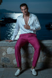Barabas Men's Greek Pattern Baroque Luxury Pants 2CP3087