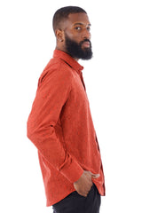Barabas Wholesale Men's Lace See Through Stretch Sheer Long Sleeve Shirts 3B25 Astro Dust