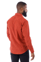 Barabas Wholesale Men's Lace See Through Stretch Sheer Long Sleeve Shirts 3B25 Astro Dust