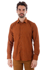 Barabas Wholesale Men's Lace See Through Stretch Sheer Long Sleeve Shirts 3B25 Nutshell