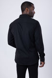 Barabas Wholesale Men's Rhinestone Collar Cuff Long Sleeve Shirt 3B29 Black Black