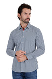 Barabas Wholesale Men's Floral Circular Print Long Sleeve Shirts 3B359 Multicolor