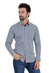 Barabas Wholesale Men's Floral Circular Print Long Sleeve Shirts 3B359 Multicolor
