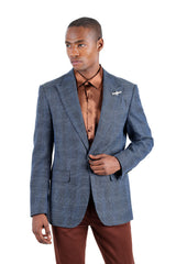 Barabas Wholesale Blazer Peak Lapel Wool Blazer Sport Coat 3BL10 Blue