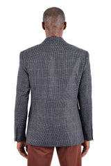 Barabas Wholesale Blazer Peak Lapel Wool Blazer Sport Coat 3BL10 Charcoal