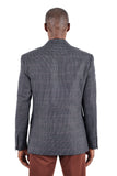 Barabas Wholesale Blazer Peak Lapel Wool Blazer Sport Coat 3BL10 Charcoal