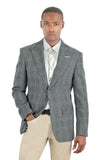 Barabas Wholesale Blazer Peak Lapel Wool Blazer Sport Coat 3BL10 Silver