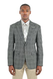Barabas Wholesale Blazer Peak Lapel Wool Blazer Sport Coat 3BL10 Silver