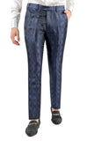 BARABAS Men's Decorative Geometric Printed Chino Pants 3CP05 Navy