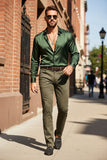 Barabas Men's Solid Color Basic Essential Chino Dress Pants 3CPW30 Olive