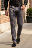 Barabas Men's Solid Color Basic Essential Chino Casual Pants 3CPW30 Grey