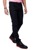 Barabas Men's Slim Fit Solid Color Plain Premium Jeans 3CPW32 Black