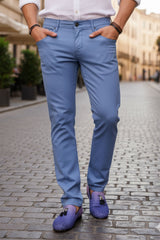 Barabas Men's Slim Fit Solid Color Plain Premium Jeans 3CPW32 Blue
