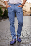 Barabas Men's Slim Fit Solid Color Plain Premium Jeans 3CPW32 Blue