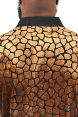 BARABAS Men's Leopard See Through Short Sleeve Polo Shirts 3PP838 Navy