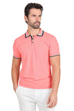 Barabas Wholesale Men's Solid Color Cotton Short Sleeve Polo Shirts 3PS125 Pink