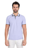 Barabas Wholesale Men's Solid Color Cotton Short Sleeve Polo Shirts 3PS125 Purple