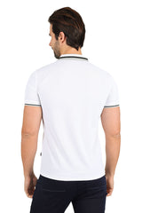 Barabas Wholesale Men's Solid Color Cotton Short Sleeve Polo Shirts 3PS125 White