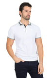 Barabas Wholesale Men's Solid Color Cotton Short Sleeve Polo Shirts 3PS125 White