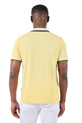 Barabas Wholesale Men's Solid Color Cotton Short Sleeve Polo Shirts 3PS125 Yellow