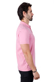 Barabas Men's Solid Color Premium Short Sleeve Logo polo Shirts 3PS128 Coral
