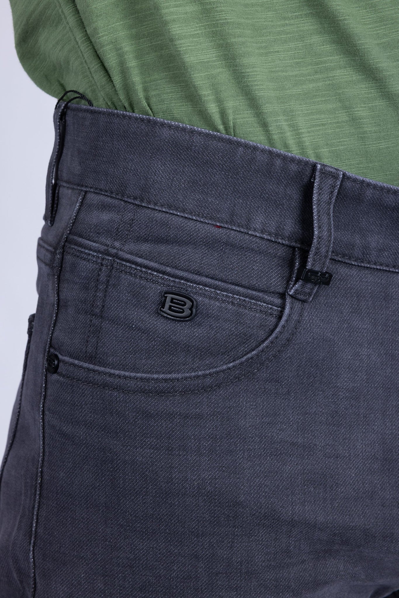 Barabas Wholesale Men's Solid Color Premium Stretch Denim Jeans 3SN100 Charcoal