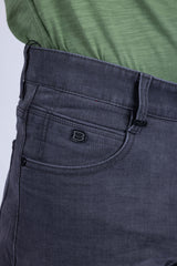Barabas Men's Solid Color Premium Stretch Denim Jeans 3SN100 Charcoal