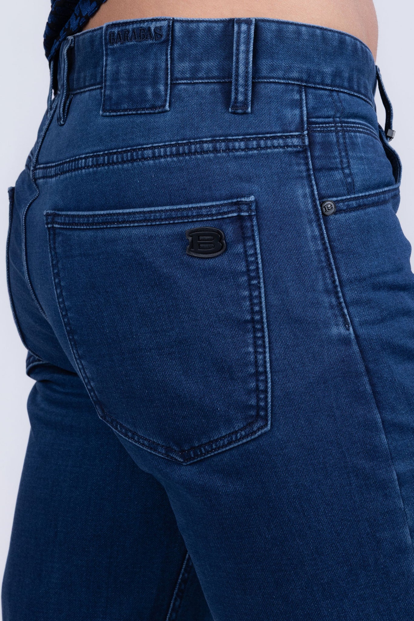 Barabas Wholesale Men's Solid Color Premium Stretch Denim Jeans 3SN100 Light Blue