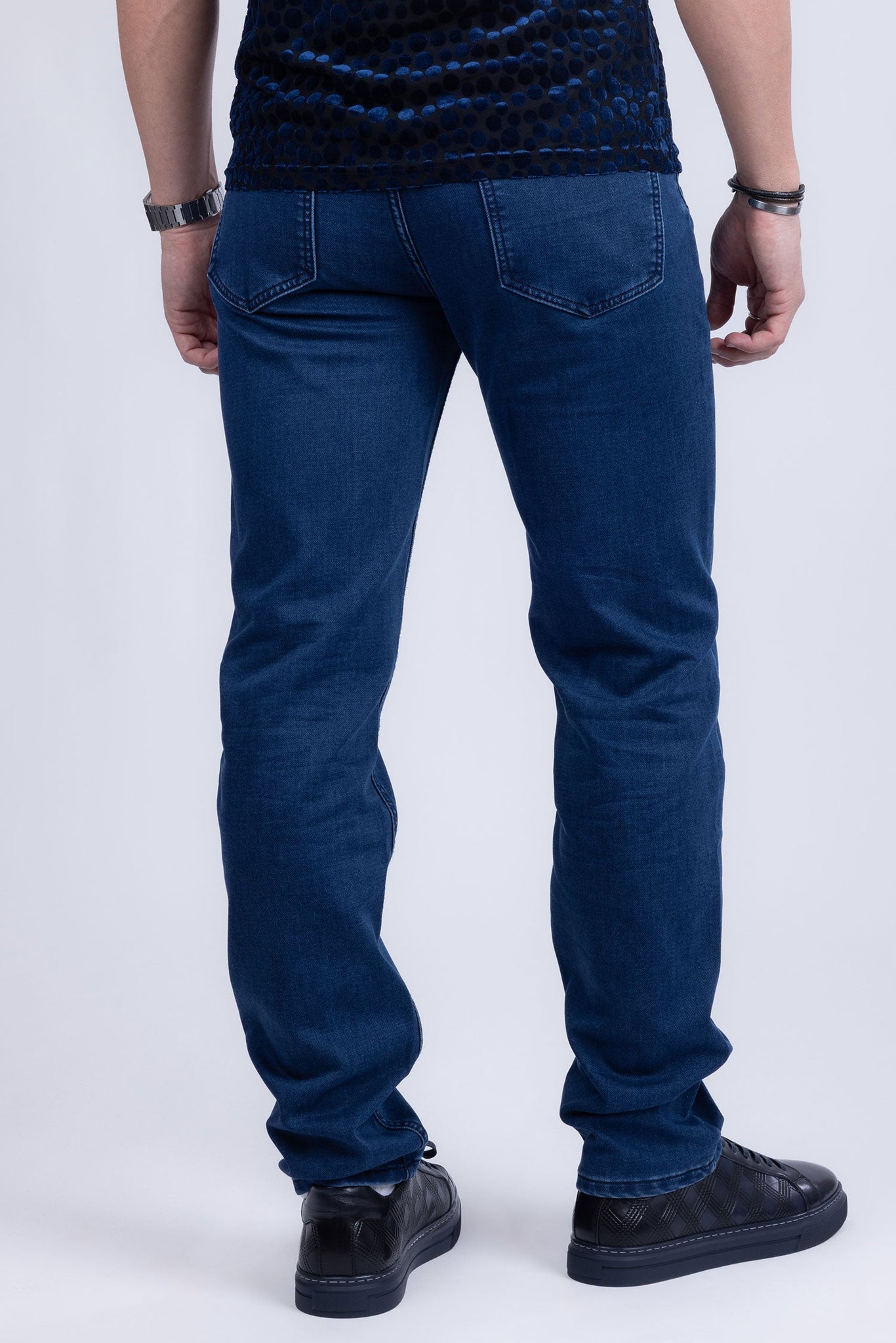 Barabas Wholesale Men's Solid Color Premium Stretch Denim Jeans 3SN100 Light Blue