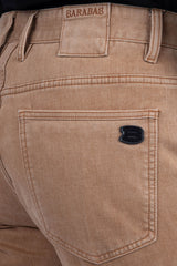 Barabas Men's Solid Color Premium Stretch Denim Jeans 3SN100 Light Rust