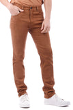 Barabas Men's Solid Color Premium Stretch Denim Jeans 3SN100 Rust