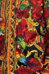 Barabas Wholesale Men's Rhinestone Tiger Floral Butterfly Luxury Shirt 2SPR224 Multi